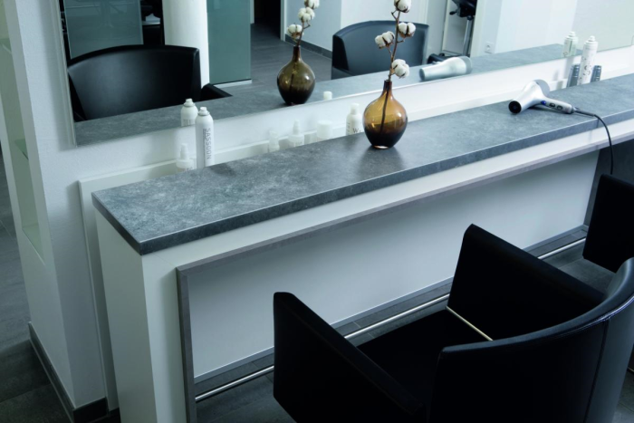 Подоконники пластик «Möller» (Moeller, Меллер) LD-40 серый топаз матовый